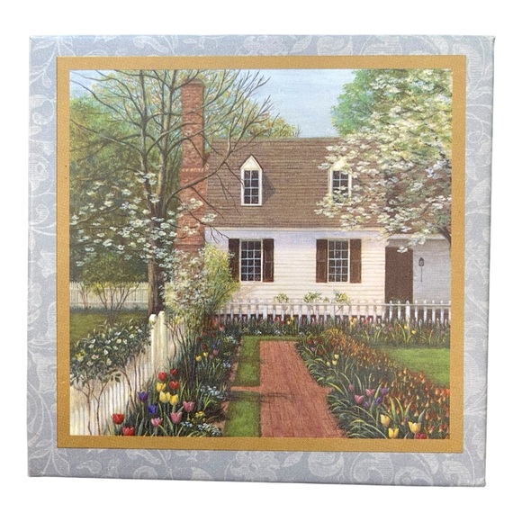 Vtg Legacy Publishing Group 1996 Taliaferro-Cole House garden Coasters Set of 6 - Picture 1 of 10